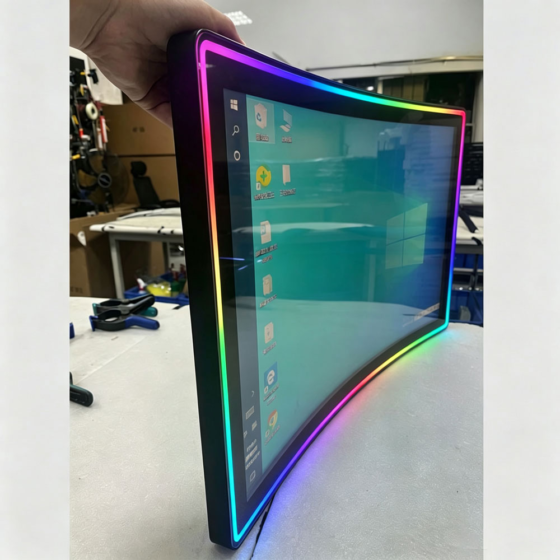 32 Inch Curved Gaming Monitor with LED Light Capacitive Touch Screen,Custom 27/43 Inch Sizes Available