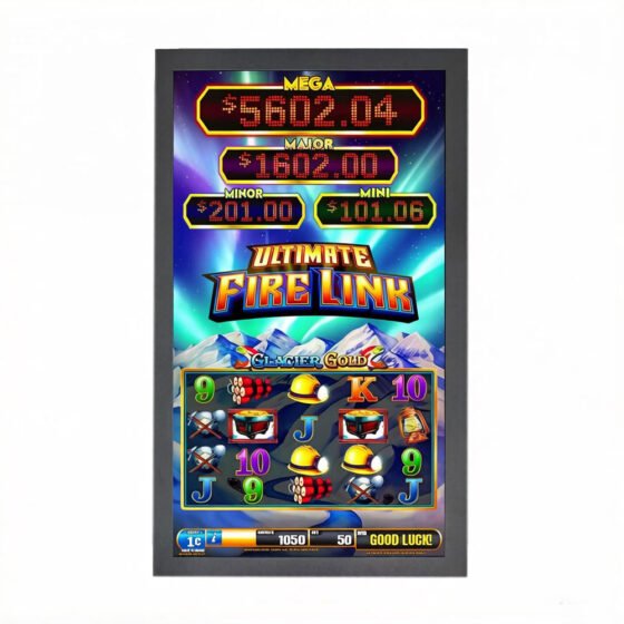 Gaming monitor 43 Inch Flat Touch Screen display for coin operated slot game cabinets