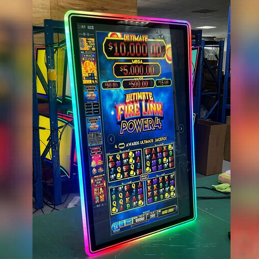 Gaming monitor 43 Inch Flat Touch Screen display for coin operated slot game cabinets