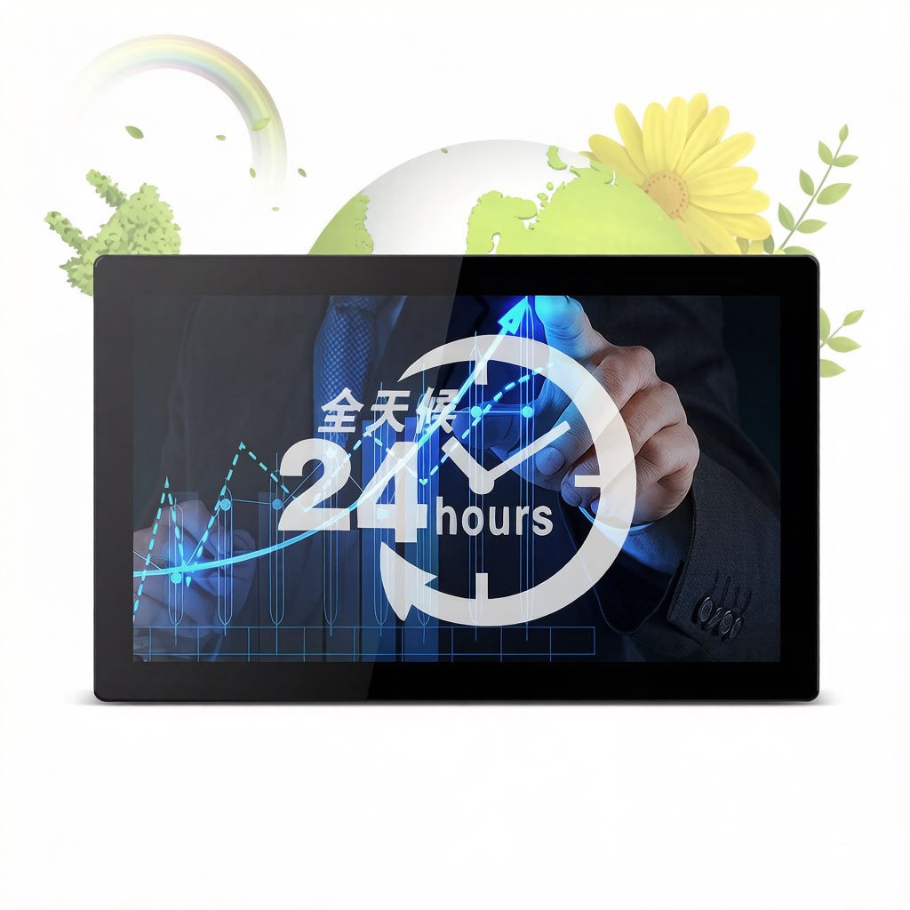21.5 Inch Open Frame IP65 Industrial Display Embedded  Capacitive Touch Screen Monitors