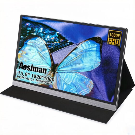 13.3 15.6 Inch Touch Screen Optional Type C Portable Monitor Built-in Dual Speakers Compatible with Laptop Notebook