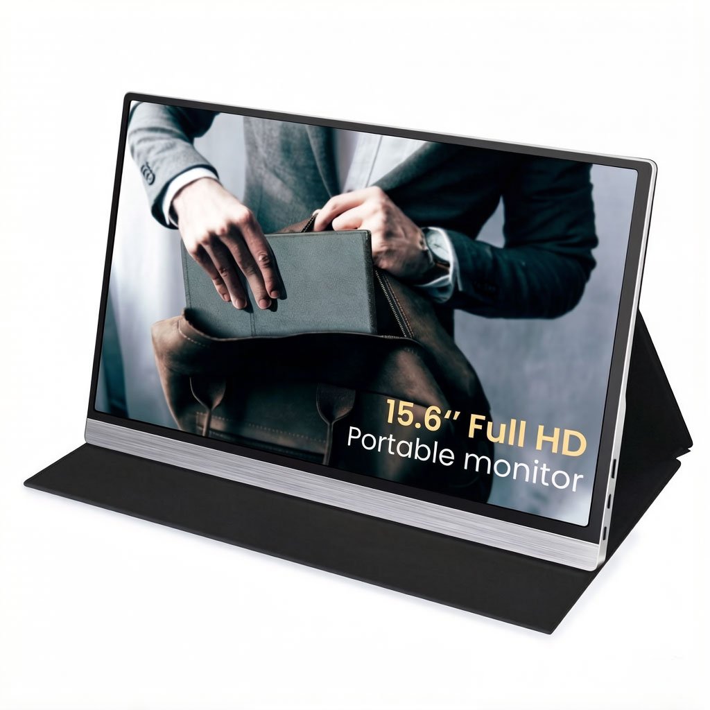 13.3 15.6 Inch Touch Screen Optional Type C Portable Monitor Built-in Dual Speakers Compatible with Laptop Notebook