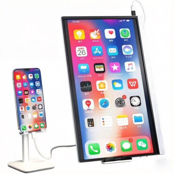 13.3 15.6 Inch Touch Screen Optional Type C Portable Monitor Built-in Dual Speakers Compatible with Laptop Notebook