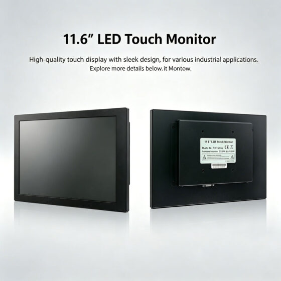 11.6 Inch PCAP Touch Monitor FHD Industrial LCD Display