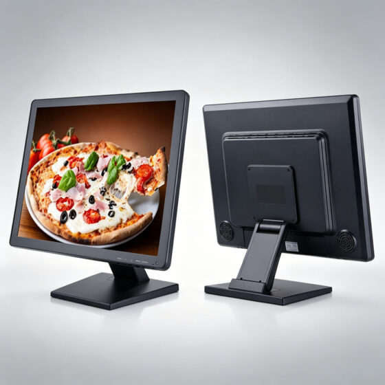 15 Inch POS Touch Monitor 4:3 Resistive Touch Screen For Cash Register